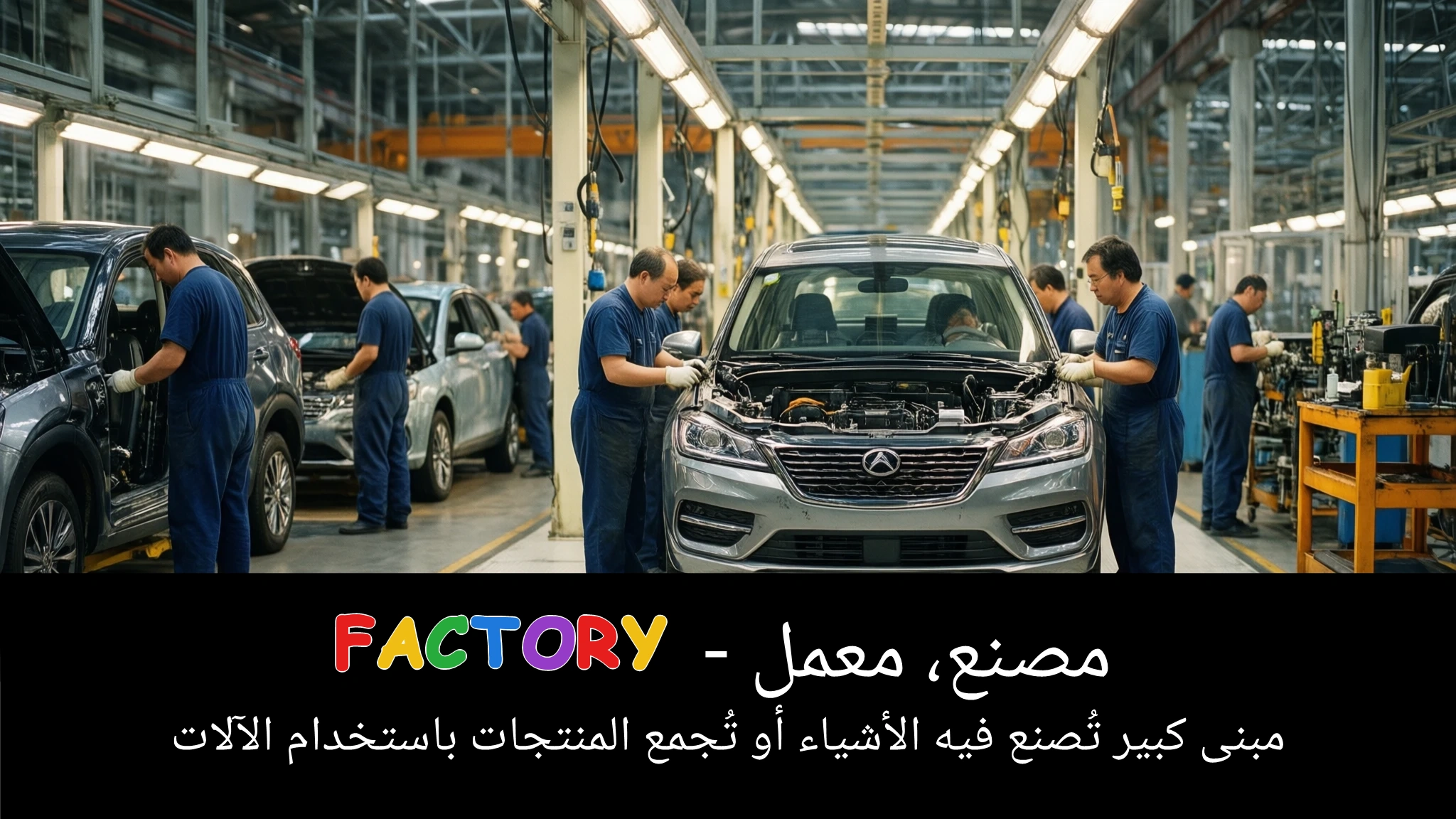Arabic Illustration for factory